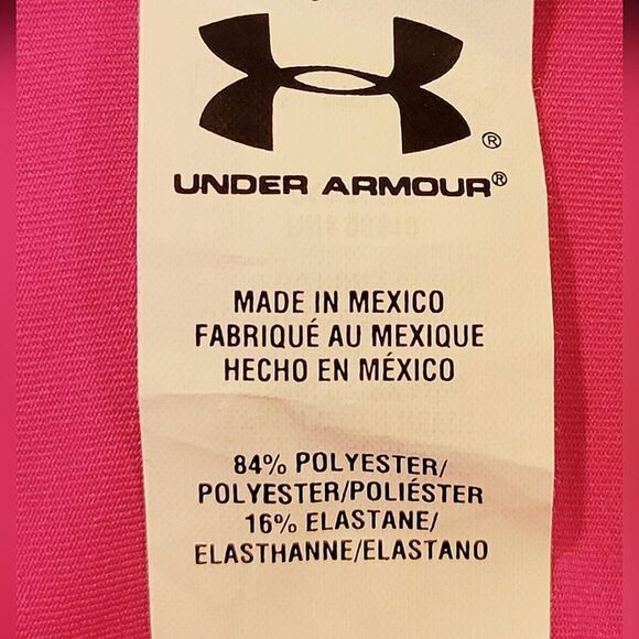 Under Armour Compression Heatgear Magenta High Neck Athletic Sports Top Size L - Picture 6 of 8